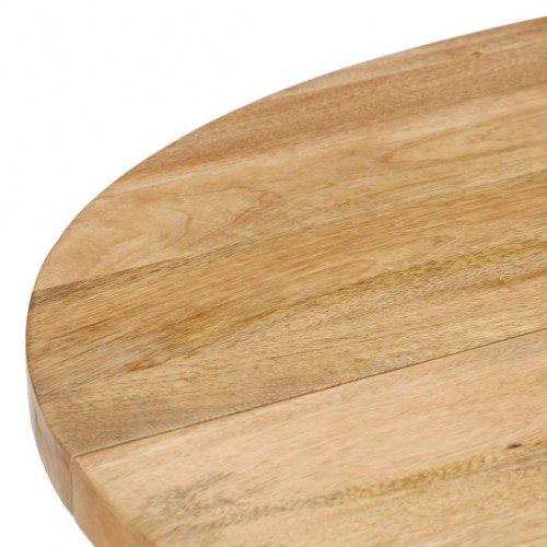 Spisebord rundt 110x76 cm massivt mangotræ
