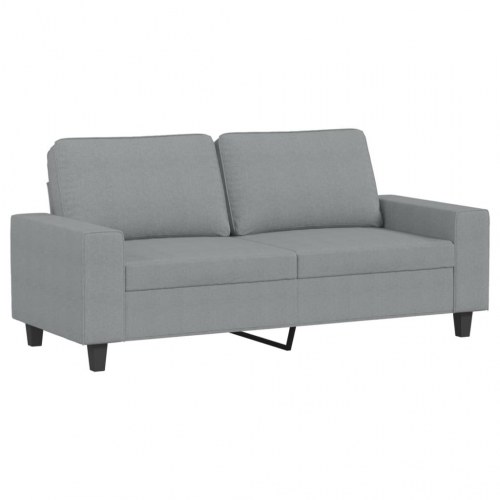 2-personers sofa 140 cm i stof - lysegrå