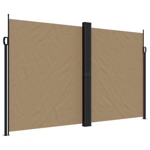 Sammenrullelig sidemarkise 200x600 cm gråbrun