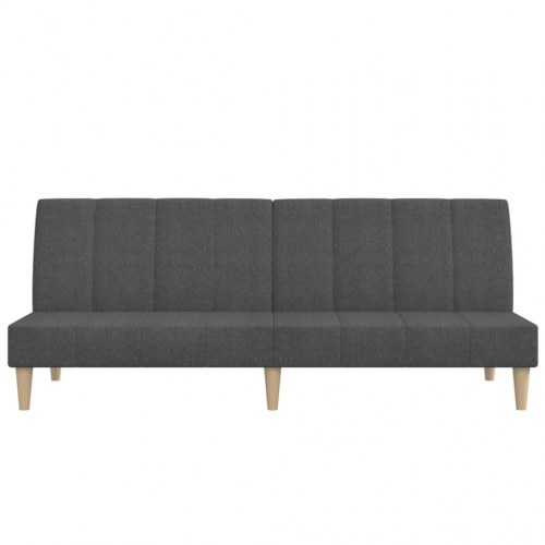 2-personers sovesofa i stof - mørkegrå