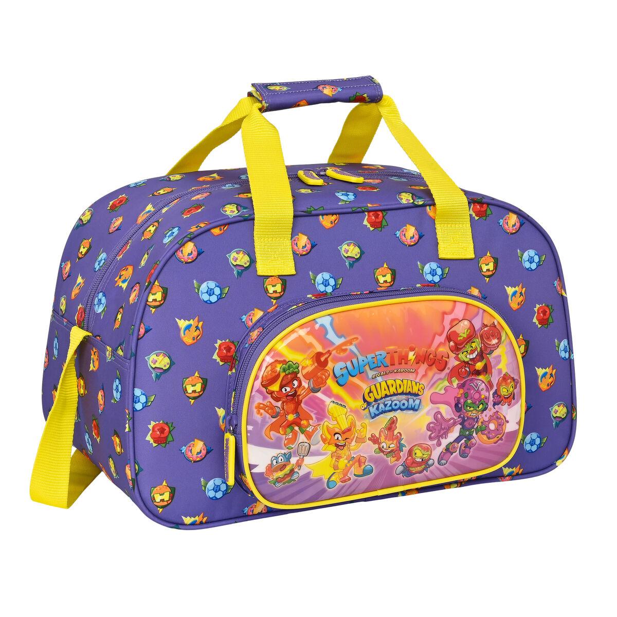 Sportstaske Superthings Guardians Of Kazoom Lilla Gul 40 X 24 X 23 Cm