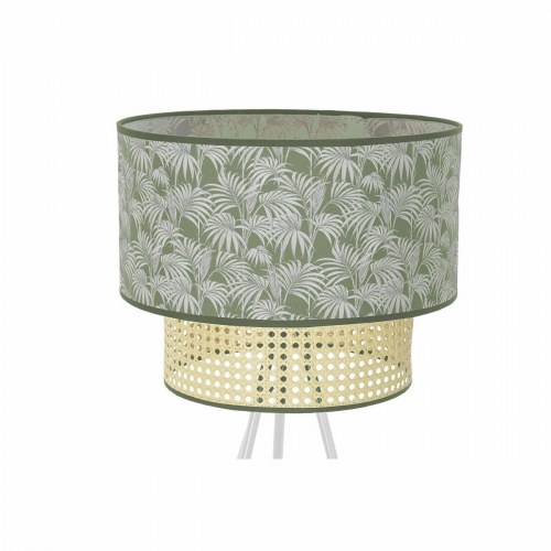 Gulvlampe - metal/polyester, hvid/grøn, E27, 220 V, 50 W (40 × 40 × 129 cm)