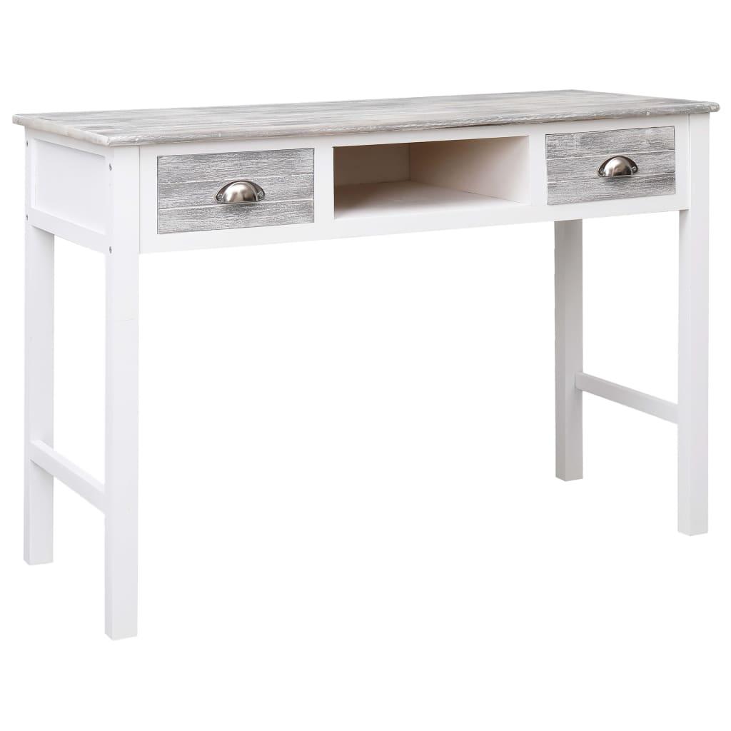 Skrivebord 110 x 45 x 76 cm træ grå