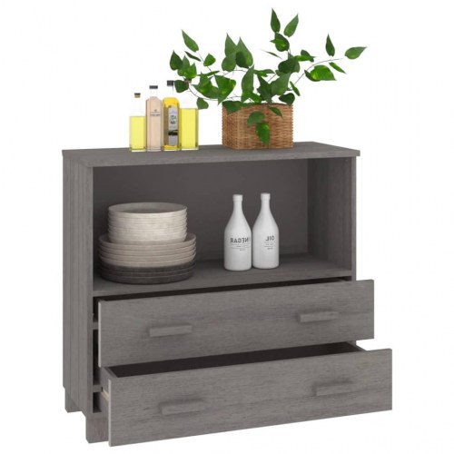 Skænk HAMAR 85 x 35 x 80 cm - lysegrå