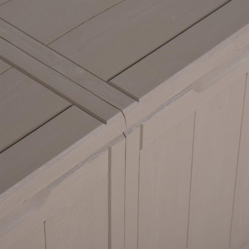 Opbevaringskasse til haven 270 l PP-trælook brun