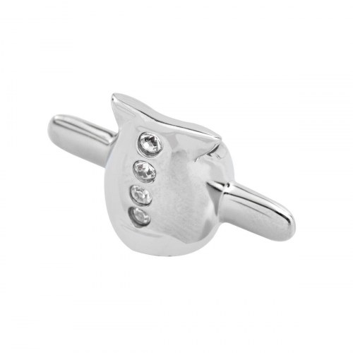 Charm-perle SCZ278 - grå, rustfrit stål, 1 cm