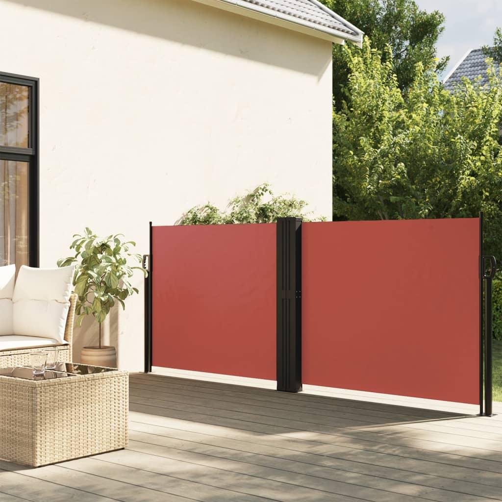 Sammenrullelig sidemarkise 100x1000 cm terrakottafarvet