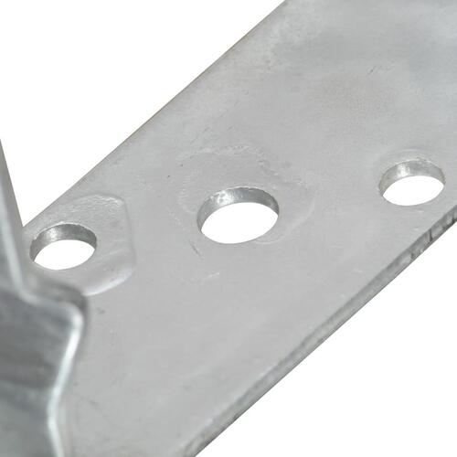 Jordankre 6 stk. 8x6x15 cm galvaniseret stål sølvfarvet