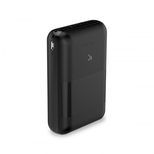 KSIX powerbank 10.000 mAh - sort