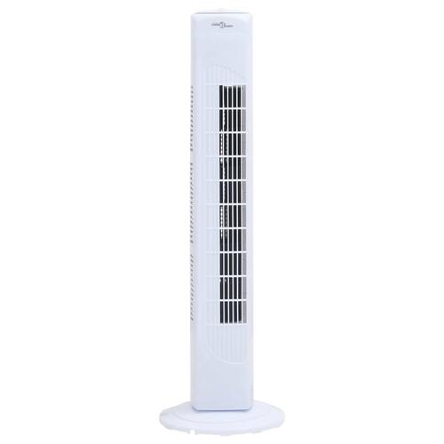 Tårnventilator med timer Φ24x80 cm hvid
