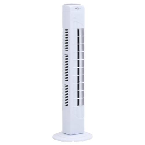 Tårnventilator med timer Φ24x80 cm hvid