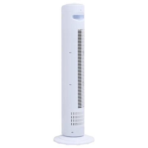 Tårnventilator med timer Φ24x80 cm hvid