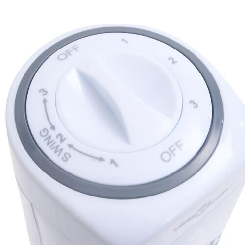 Tårnventilator med timer Φ24x80 cm hvid