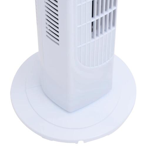 Tårnventilator med timer Φ24x80 cm hvid