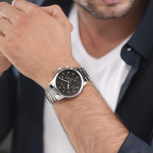 Herreur Police PEWJF2228203 - herre armbåndsur i stållook