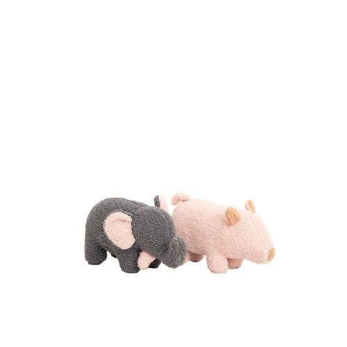 Bamse Crochetts Bebe Grå Elefant Gris 30 x 13 x 8 cm 2 Dele
