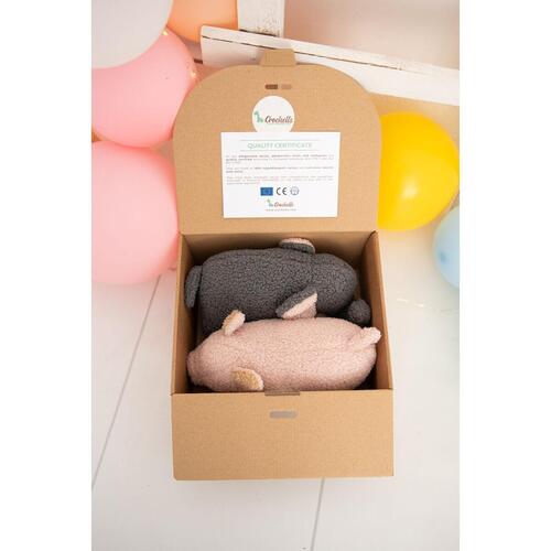 Bamse Crochetts Bebe Grå Elefant Gris 30 x 13 x 8 cm 2 Dele