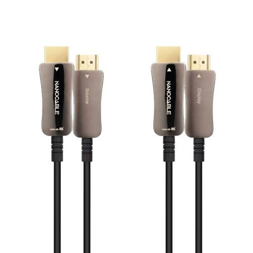 HDMI-kabel NANOCABLE 10.15.2110 8k ultra hd 48 gbit/s 10 m Sort