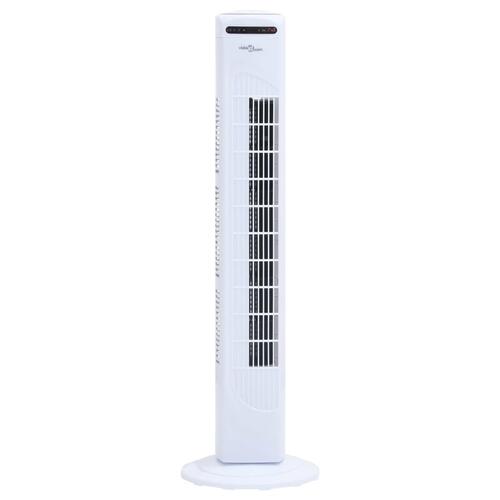 Tårnventilator med fjernbetjening og timer Φ24x80 cm hvid