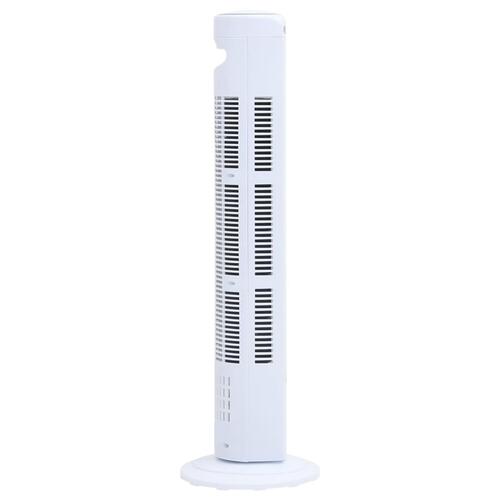Tårnventilator med fjernbetjening og timer Φ24x80 cm hvid