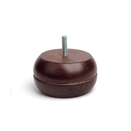 Fod Rei 459 Cirkulær Træ Mørkebrun Klassisk (Ø 9 x 5 cm)