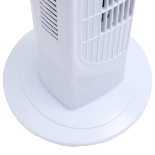 Tårnventilator med fjernbetjening og timer Φ24x80 cm hvid