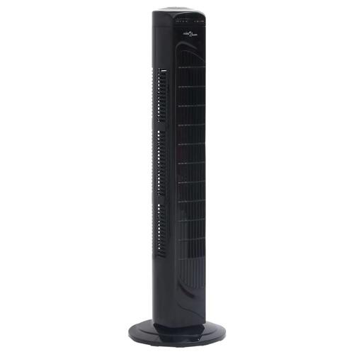 Tårnventilator med fjernbetjening og timer Φ24x80 cm sort