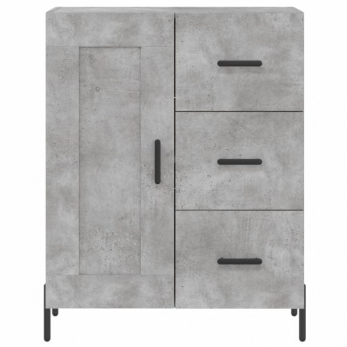 Højskab 69,5x34x180 cm konstrueret træ betongrå