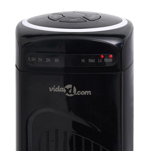 Tårnventilator med fjernbetjening og timer Φ24x80 cm sort