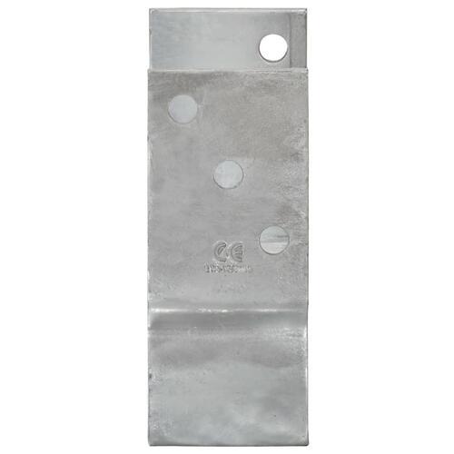 Jordankre 6 stk. 14x6x15 cm galvaniseret stål sølvfarvet