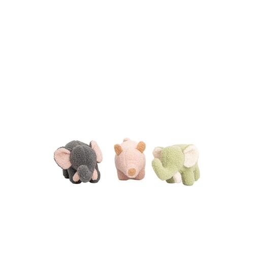 Bamse Crochetts Bebe Grøn Grå Elefant Gris 30 x 13 x 8 cm 3 Dele