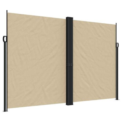 Sidemarkise 220x1000 cm sammenrullelig beige