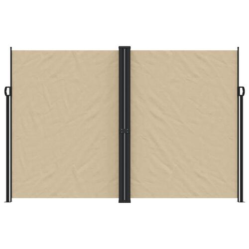 Sidemarkise 220x1000 cm sammenrullelig beige