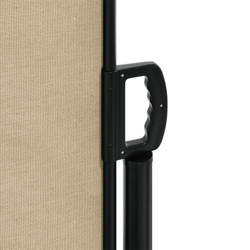 Sidemarkise 220x1000 cm sammenrullelig beige