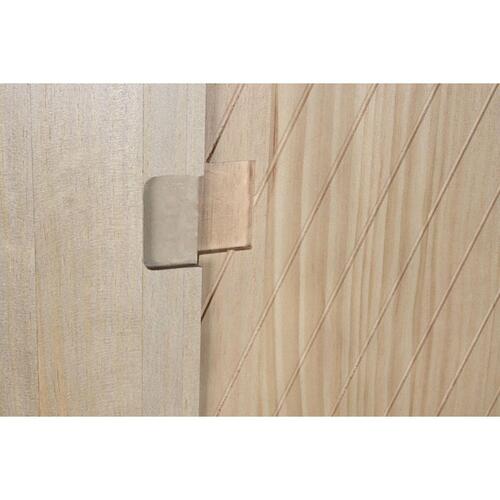 Garderobeskab Natur Fyrretræ Træ MDF 90 x 40 x 180 cm