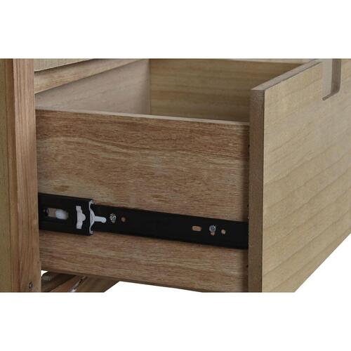 Garderobeskab Natur Fyrretræ Træ MDF 90 x 40 x 180 cm
