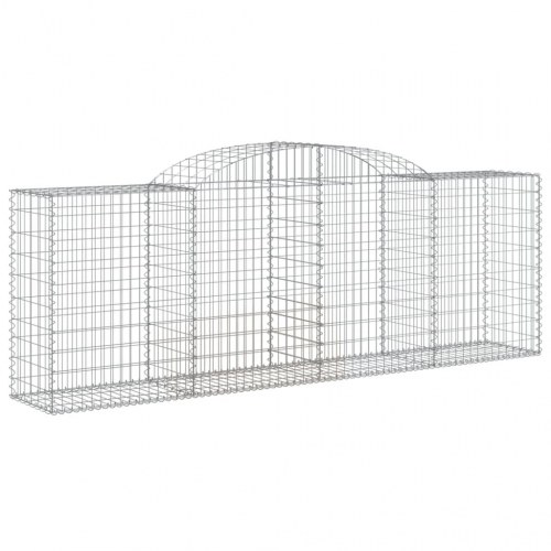 Buede gabionkurve - 5 stk. 300×50×100/120 cm i galvaniseret jern