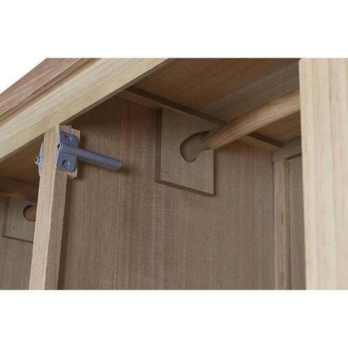 Garderobeskab Natur Fyrretræ Træ MDF 90 x 40 x 180 cm