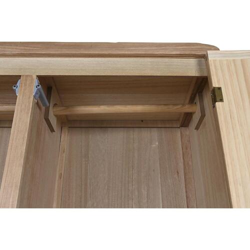 Garderobeskab Natur Fyrretræ Træ MDF 90 x 40 x 180 cm