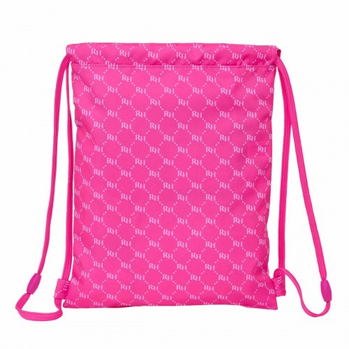 Skoletaske snørelukning Rainbow High - fuchsia 26 × 34 × 1 cm