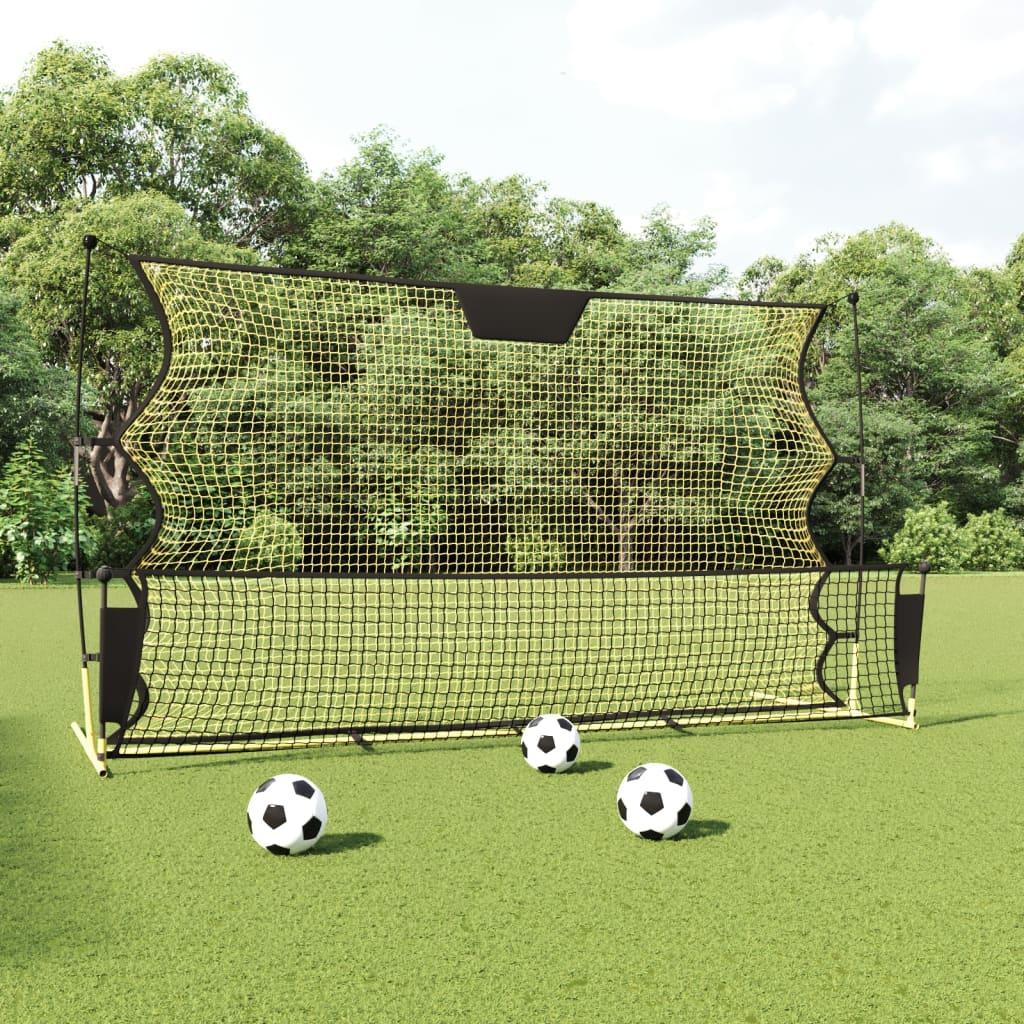 Fodbold Rebounder 183x85x120 Polyester Sort Gul