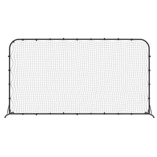 Fodbold-rebounder 366x90x183 cm HDPE sort