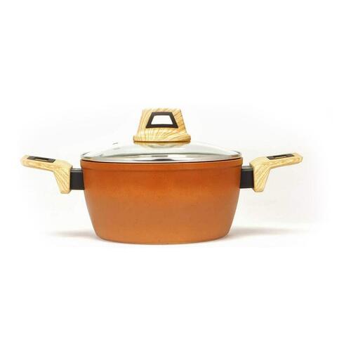 Gryde Med Låg Amercook Terrakotta (Ø 24 cm)