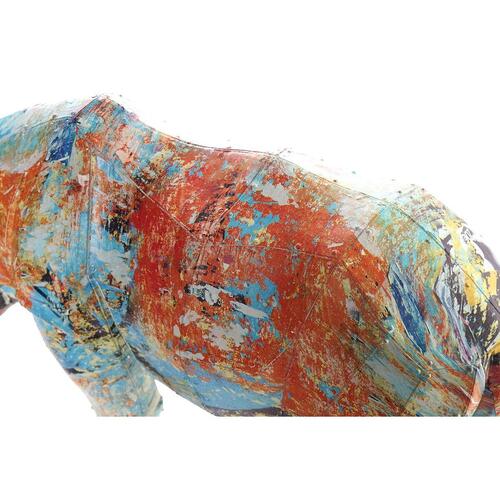 Dekorativ figur 34 x 12,5 x 16,5 cm Multifarvet Næsehorn Moderne
