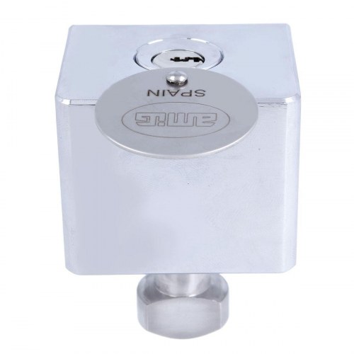 Dørlås til rulledør AMIG A24542-670 - krom, 60 × 50 mm