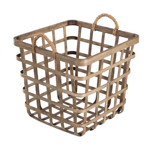 Set med kurve 42 x 42 x 37 cm Natur Bambus (3 Dele)