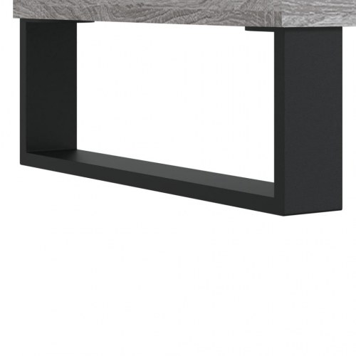 Skab med skuffe 69,5×31×115 cm - grå sonoma-eg, metalben