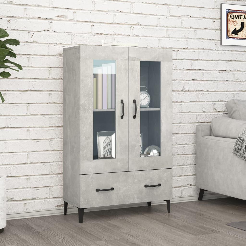 vidaXL skab 70x31x115 cm konstrueret træ betongrå
