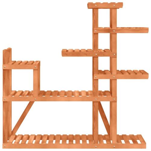 Blomsterstativ 110x25x111 cm massivt fyrretræ