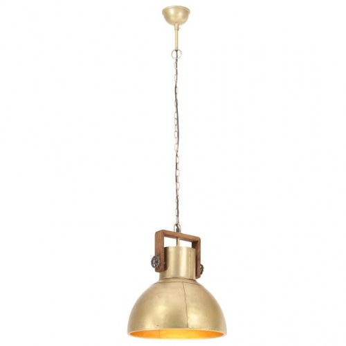 Industriel hængelampe 40 cm E27 - messingfarvet/brun